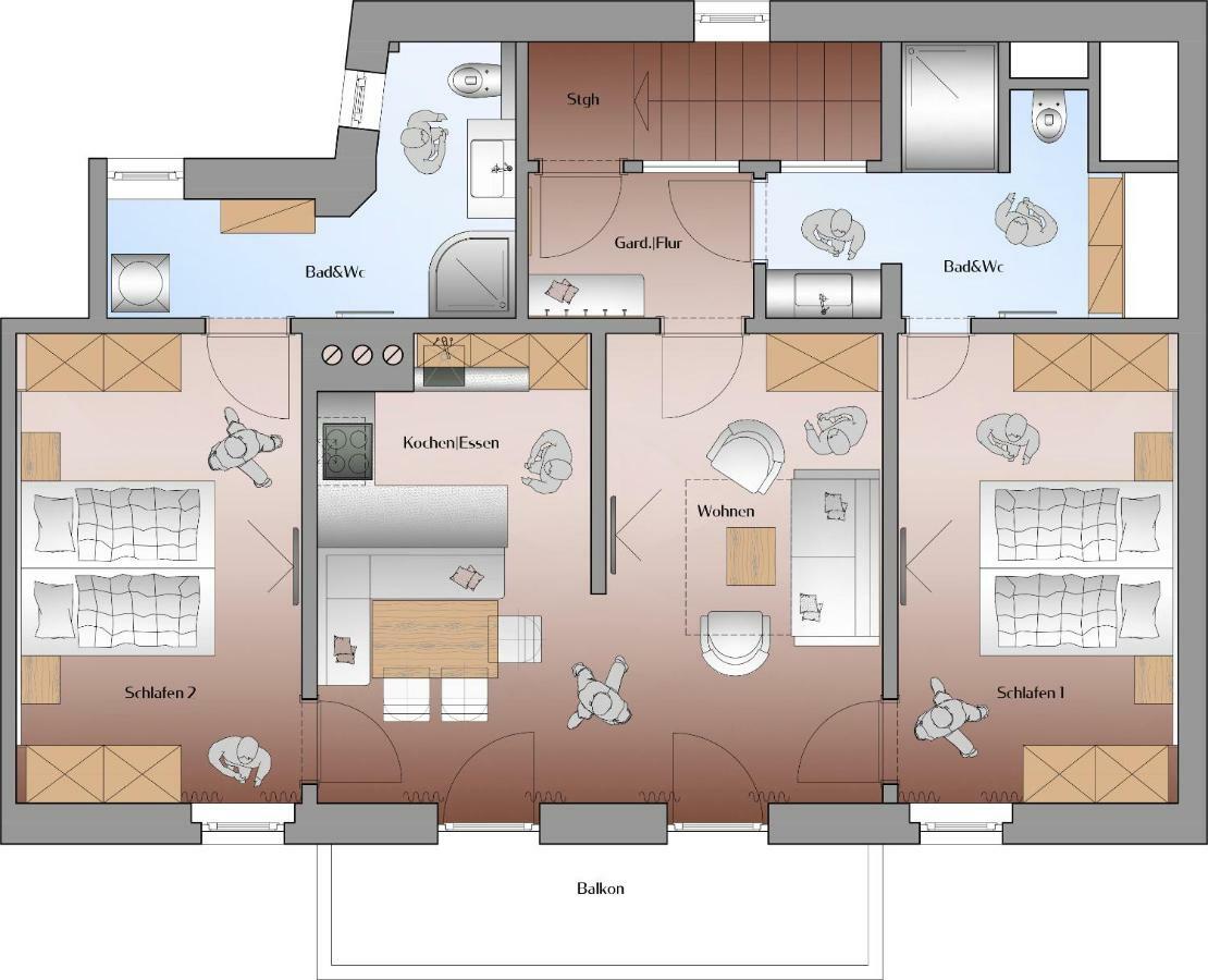 Appartements Erwin & Eleonore Huettl - Penthouse Neukirchen am Grossvenediger Exterior photo